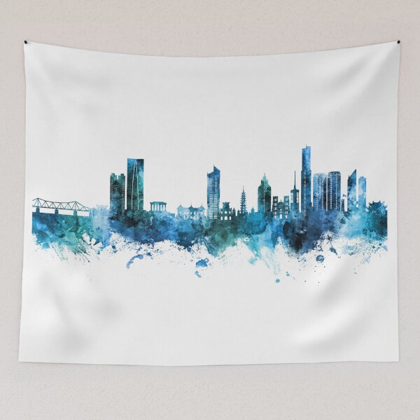 Item preview, Hanoi (Saigon) Vietnam Skyline designed and sold by ArtPrints.