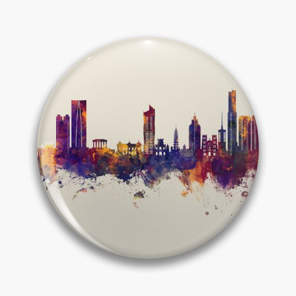 Item preview, Hanoi (Saigon) Vietnam Skyline designed and sold by ArtPrints.