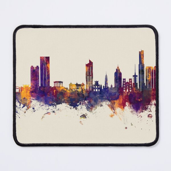Item preview, Hanoi (Saigon) Vietnam Skyline designed and sold by ArtPrints.