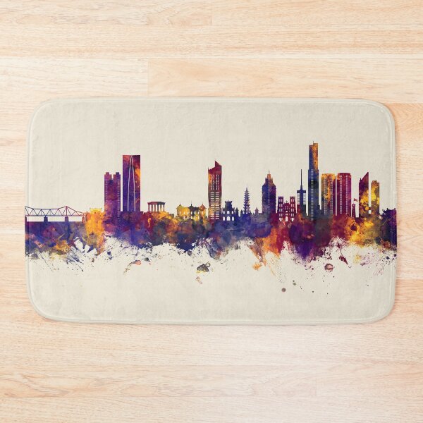 Item preview, Hanoi (Saigon) Vietnam Skyline designed and sold by ArtPrints.
