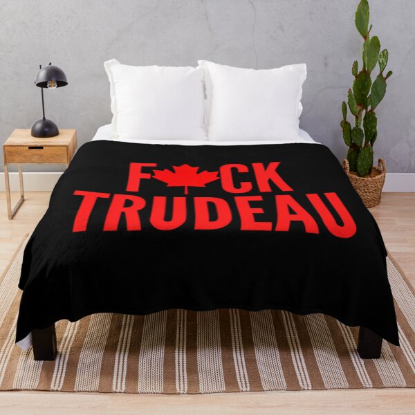 Item preview, F ck Trudeau (red maple leaf)  	 designed and sold by hchaxkzvl90.