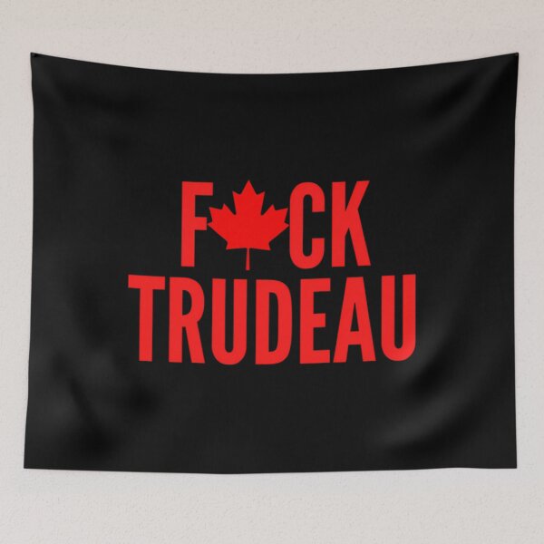 Item preview, F ck Trudeau (red maple leaf)  	 designed and sold by hchaxkzvl90.