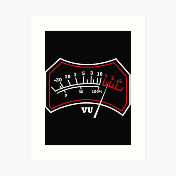 Analog vu meter blue Royalty Free Vector Image