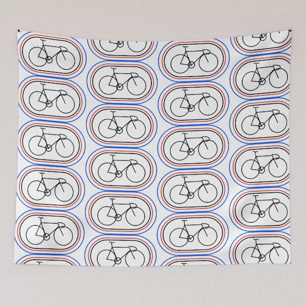 Item preview, Velodrome Lines with Bike designed and sold by velomammoth.
