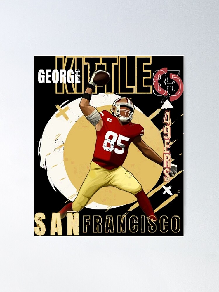 George Kittle Football Paper Poster 49ers - George Kittle - Hoodie