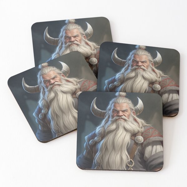 Item preview, Fantasy Old Man Viking Warrior Education Art designed and sold by Yellowriversss.
