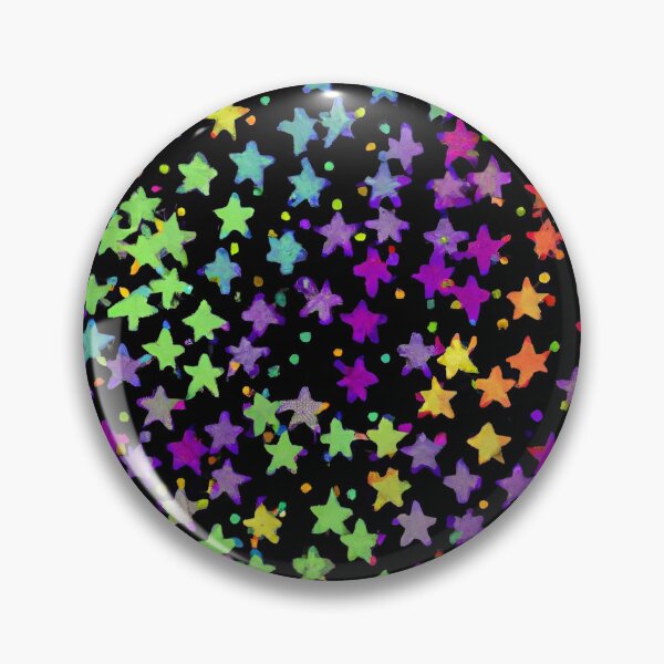 Aperçu de l'œuvre Étoiles Néon Couleur Motif Abstrait Arc-en-ciel créée et vendue par Deanmindvortex.