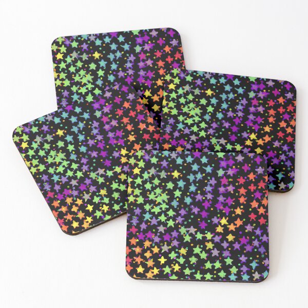 Item preview, Stars Neon Color Pattern Abstract Rainbow designed and sold by Deanmindvortex.
