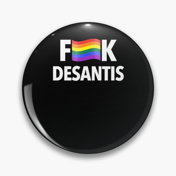 Item preview, F DeSantis - Censored with a Gay Pride Flag (white) designed and sold by hchaxkzvl90.