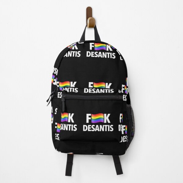 Item preview, F DeSantis - Censored with a Gay Pride Flag (white)  	 designed and sold by hchaxkzvl90.
