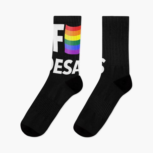 Item preview, F DeSantis - Censored with a Gay Pride Flag (white)  	 designed and sold by hchaxkzvl90.