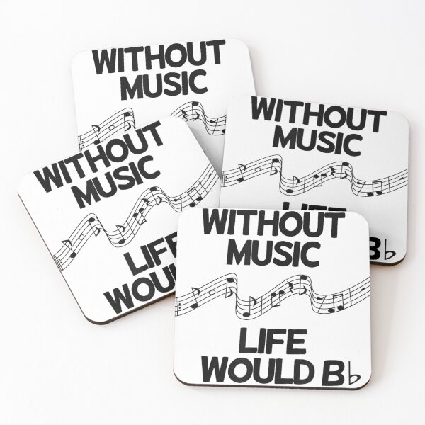 Item preview, Without Music Life Would B Flat  - Funny Music Shirt designed and sold by ChristopherHove.