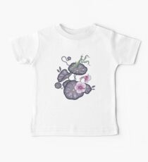 Camiseta para bebé Jardín de berro negro.