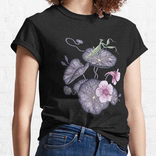 Black Indian cress garden. Classic T-Shirt