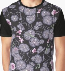 Black Indian cress garden. Graphic T-Shirt