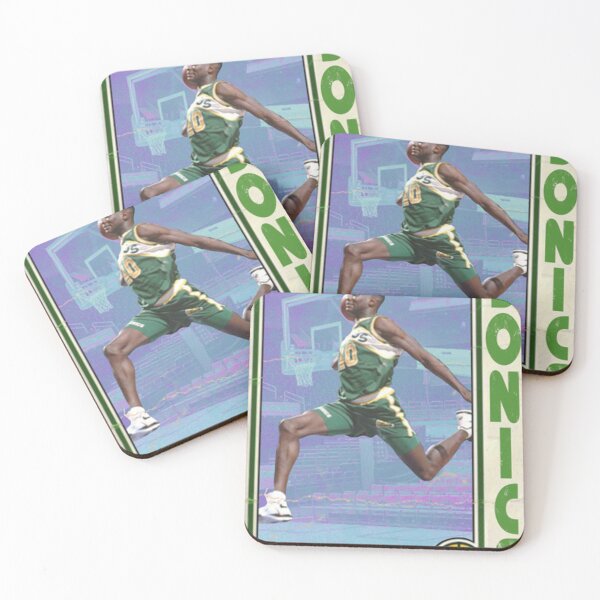 Item preview, Shawn Kemp Retro Basketball Trading Card Design designed and sold by MelvinHenson3.