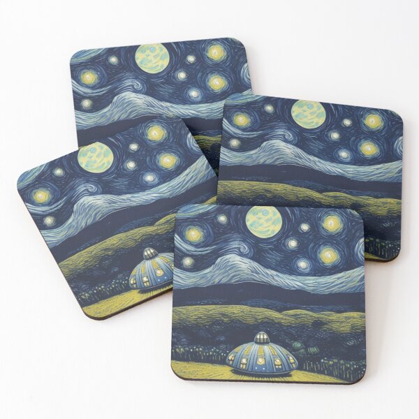 Item preview, Van Gogh - ufo alien spacecraft designed and sold by Starry night Cherry blossom.