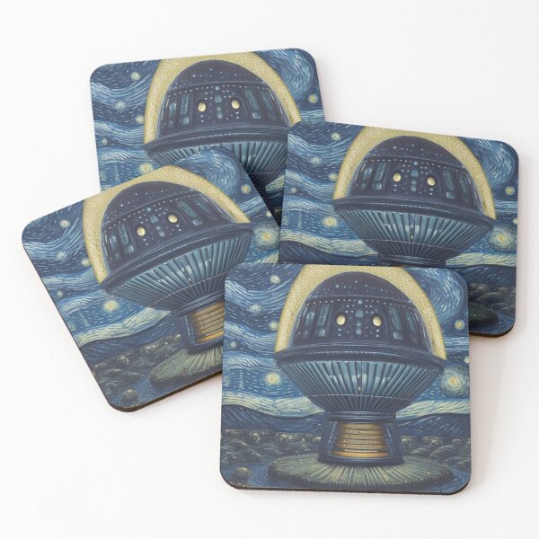 Item preview, Van Gogh - alien ufo designed and sold by Starry night Cherry blossom.
