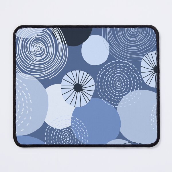 Item preview, Blue Boho Vintage Circles  designed and sold by artistevt.