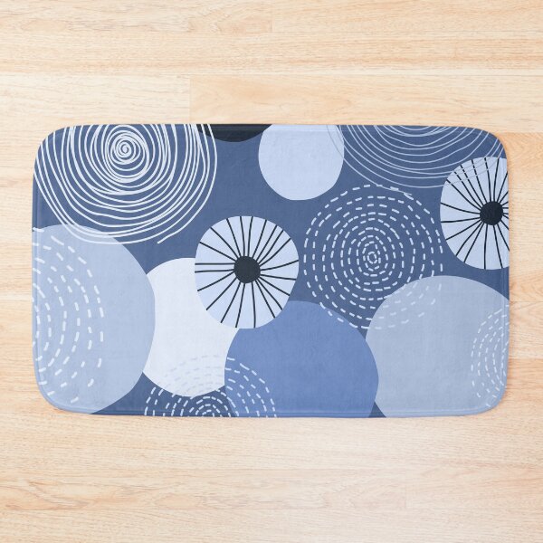 Item preview, Blue Boho Vintage Circles  designed and sold by artistevt.