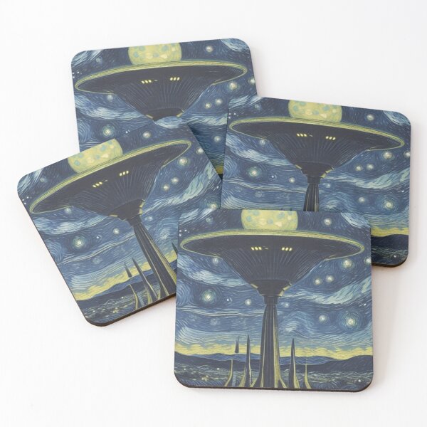 Item preview, Van Gogh - alien planet spacecraft designed and sold by Starry night Cherry blossom.