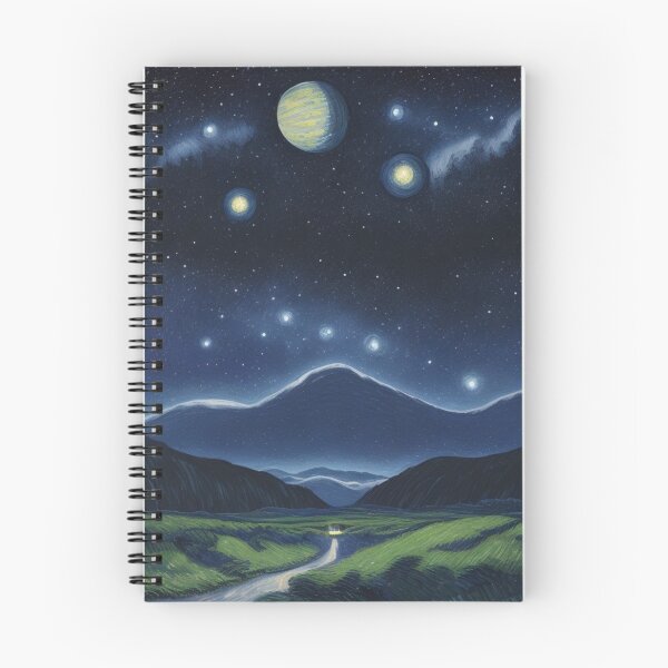 Item preview, Van Gogh - alien planet landscape designed and sold by Starry night Cherry blossom.