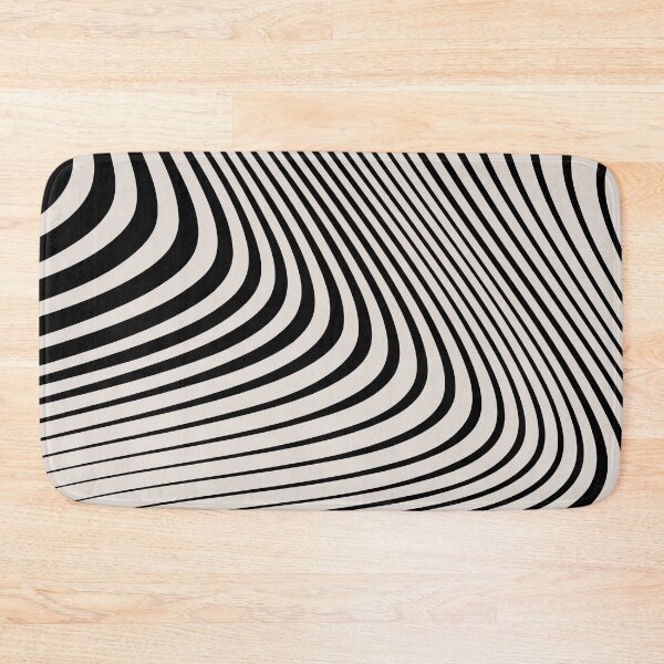 Item preview, Black and White Modern Minimal Abstract Wavy Line designed and sold by SallySunday.