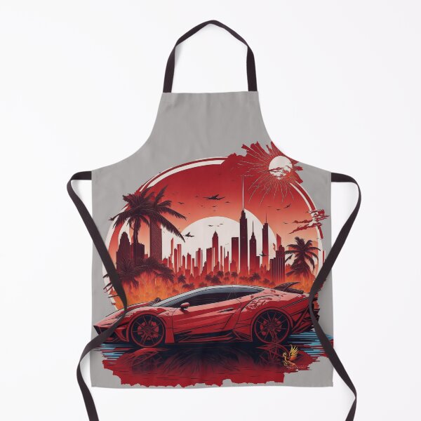 Item preview, Red Sports Car City Background (Grey) designed and sold by AmaziaCo.