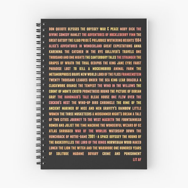 Item preview, Literature AF Orange (black) designed and sold by animinimal.