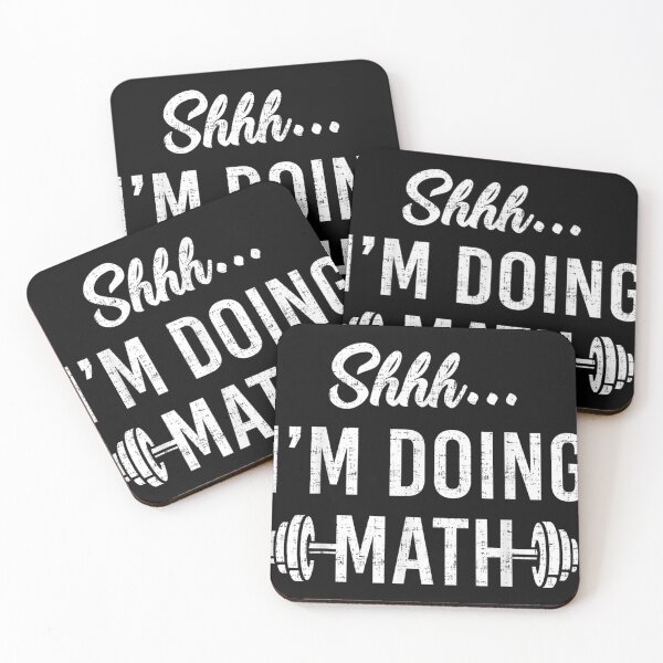 Item preview, Shhh I'm Doing Math  Funny Gym Fitness designed and sold by MarkMaloneA.