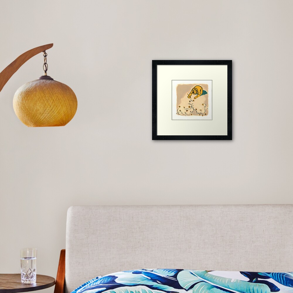 Child Drawing Framed Art Print