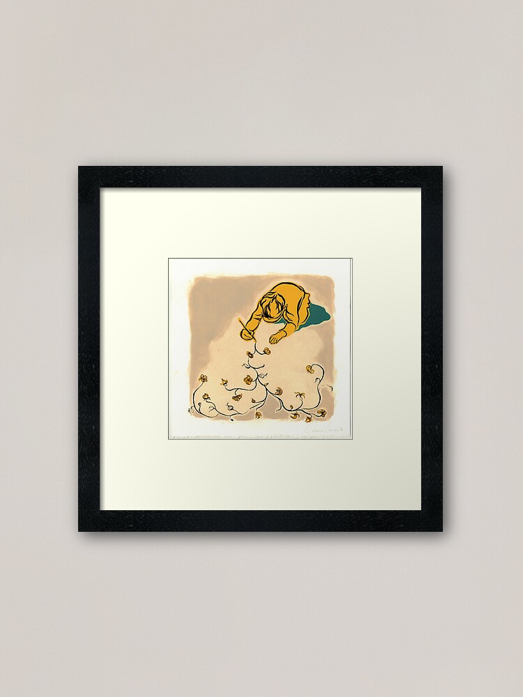 Alternate view of Child Drawing Framed Art Print