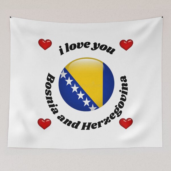Item preview, bosnia and herzegovina flag designed and sold by CARANIACLS.