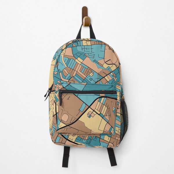 Item preview, Lexington Map Pattern in Mid Century Pastel designed and sold by PatternMaps.