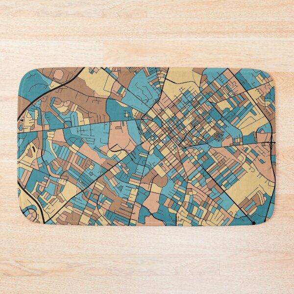 Item preview, Lexington Map Pattern in Mid Century Pastel designed and sold by PatternMaps.