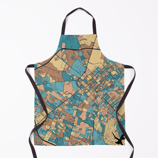 Item preview, Lexington Map Pattern in Mid Century Pastel designed and sold by PatternMaps.
