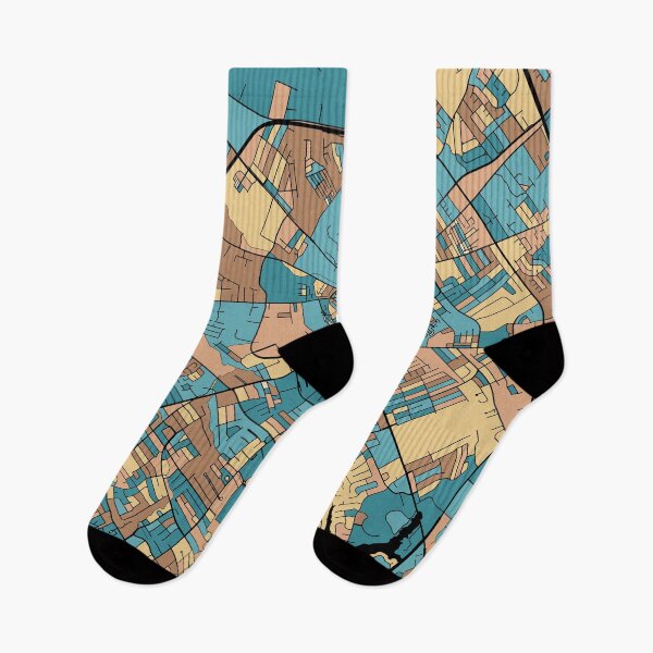 Item preview, Lexington Map Pattern in Mid Century Pastel designed and sold by PatternMaps.
