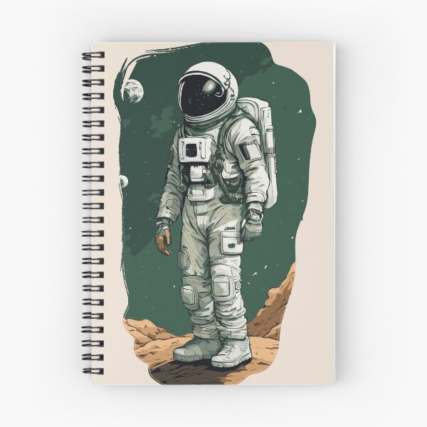 Item preview, Cosmic Explorer: Astronaut on a Distant Planet - Digital Illustration designed and sold by Acim0.