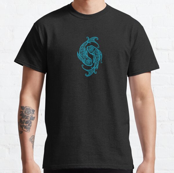 Blue Pisces Zodiac Sign in the Stars Classic T-Shirt