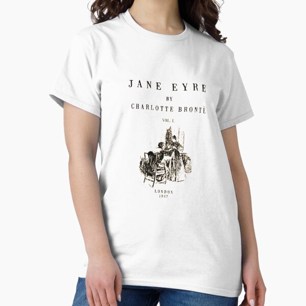 Women's T-Shirts [Out of Print] Charlotte Bronte/ Jane Eyre Women's Tee 7 (Midnight Navy) Everything I Know About Love, I Learned from Jane Eyre