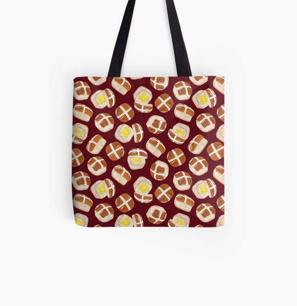 Hot Cross Buns All Over Print Tote Bag
