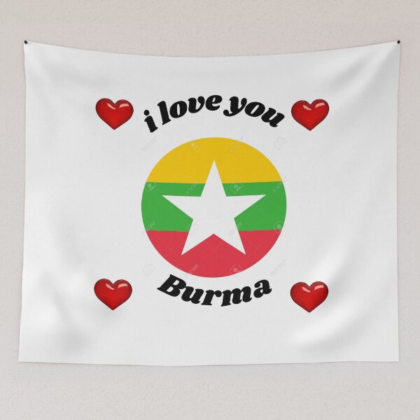 Item preview, burma flag designed and sold by CARANIACLS.