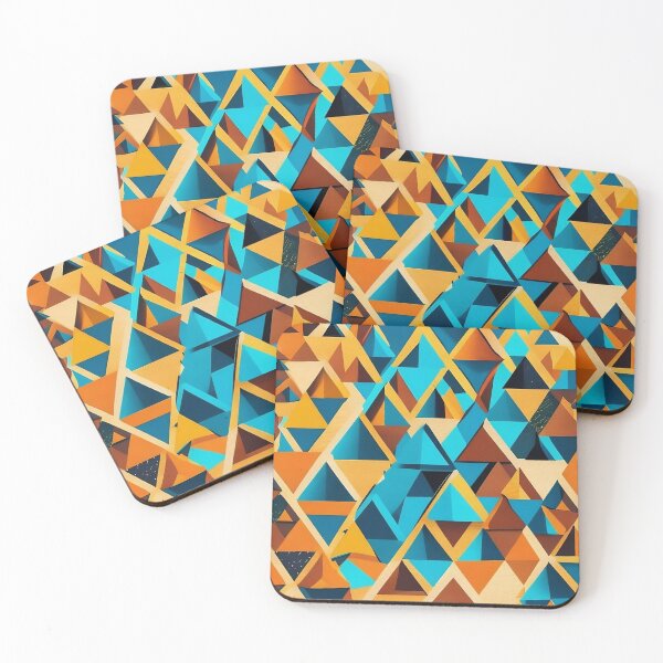 Item preview, Cubist Pyramid Mirage - Geometric Patterns in Multidimensional Splendor designed and sold by Freak-Scene.