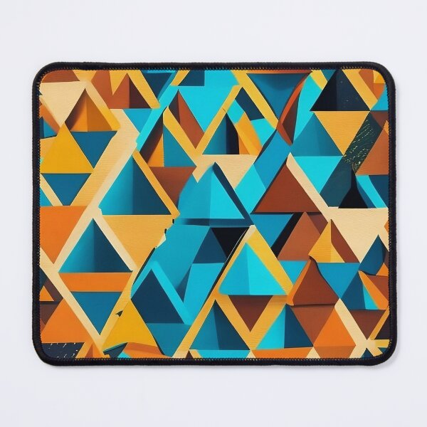 Item preview, Cubist Pyramid Mirage - Geometric Patterns in Multidimensional Splendor designed and sold by Freak-Scene.