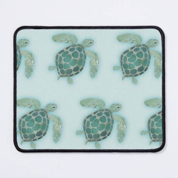 Item preview, Watercolor Sea Turtle on Light Blue Waters designed and sold by RegalitosParaTi.