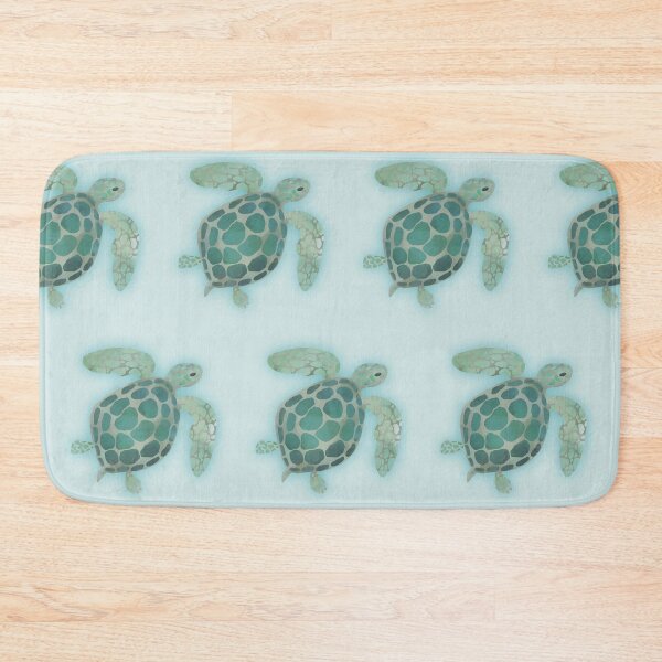 Item preview, Watercolor Sea Turtle on Light Blue Waters designed and sold by RegalitosParaTi.