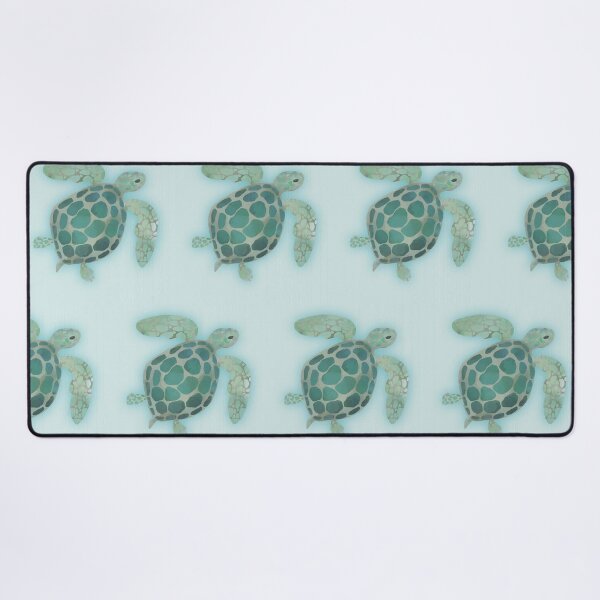 Item preview, Watercolor Sea Turtle on Light Blue Waters designed and sold by RegalitosParaTi.