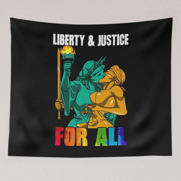 Item preview, Lady Liberty and Justice Kiss designed and sold by DELNMATTINGLY.