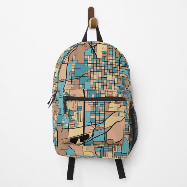 Item preview, Lincoln Map Pattern in Mid Century Pastel designed and sold by PatternMaps.