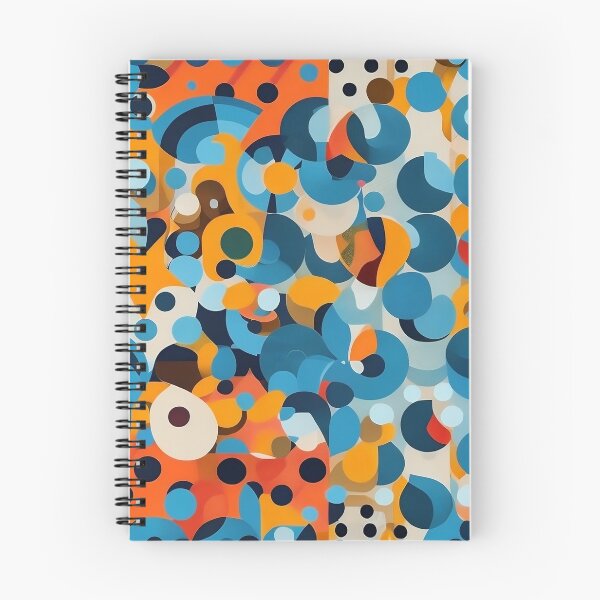 Item preview, Cubist Dot Odyssey: patrones geométricos con elegancia multifacética designed and sold by Freak-Scene.